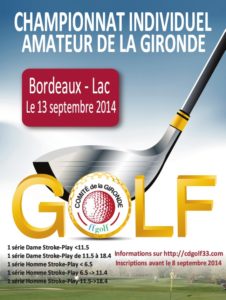 Championnat Individuel Amateur de Gironde 2014